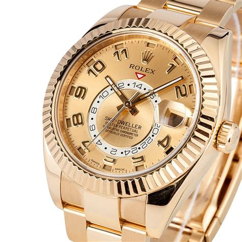 rolex sky dweller gold|sky dweller rolex price.